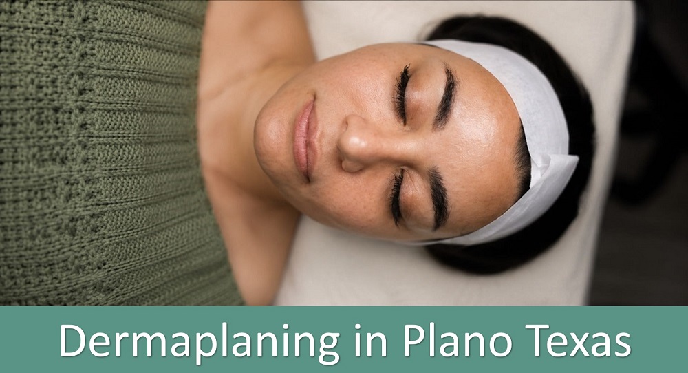 dermaplaning glowing skin results plano texas service