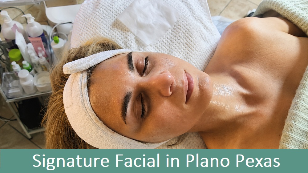 signature facial anti aging skin care service plano texas service